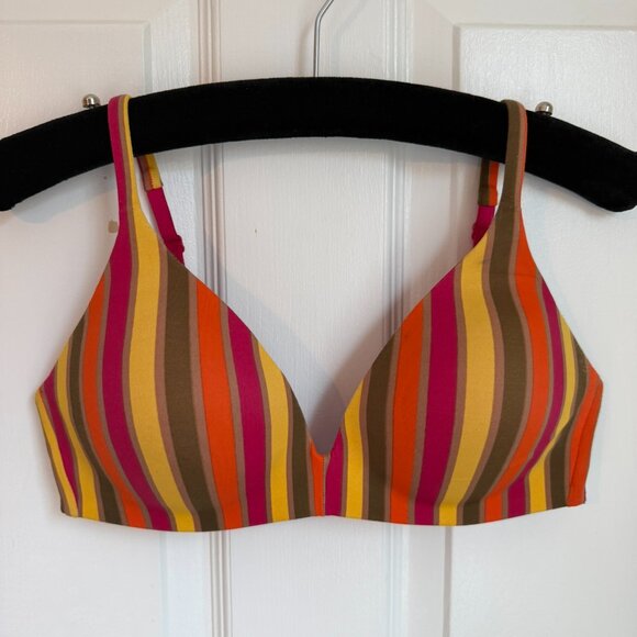 Victoria's Secret 34C Body by Victoria IPEX Wireless Bright Pink Orange Yellow - Picture 2 of 9